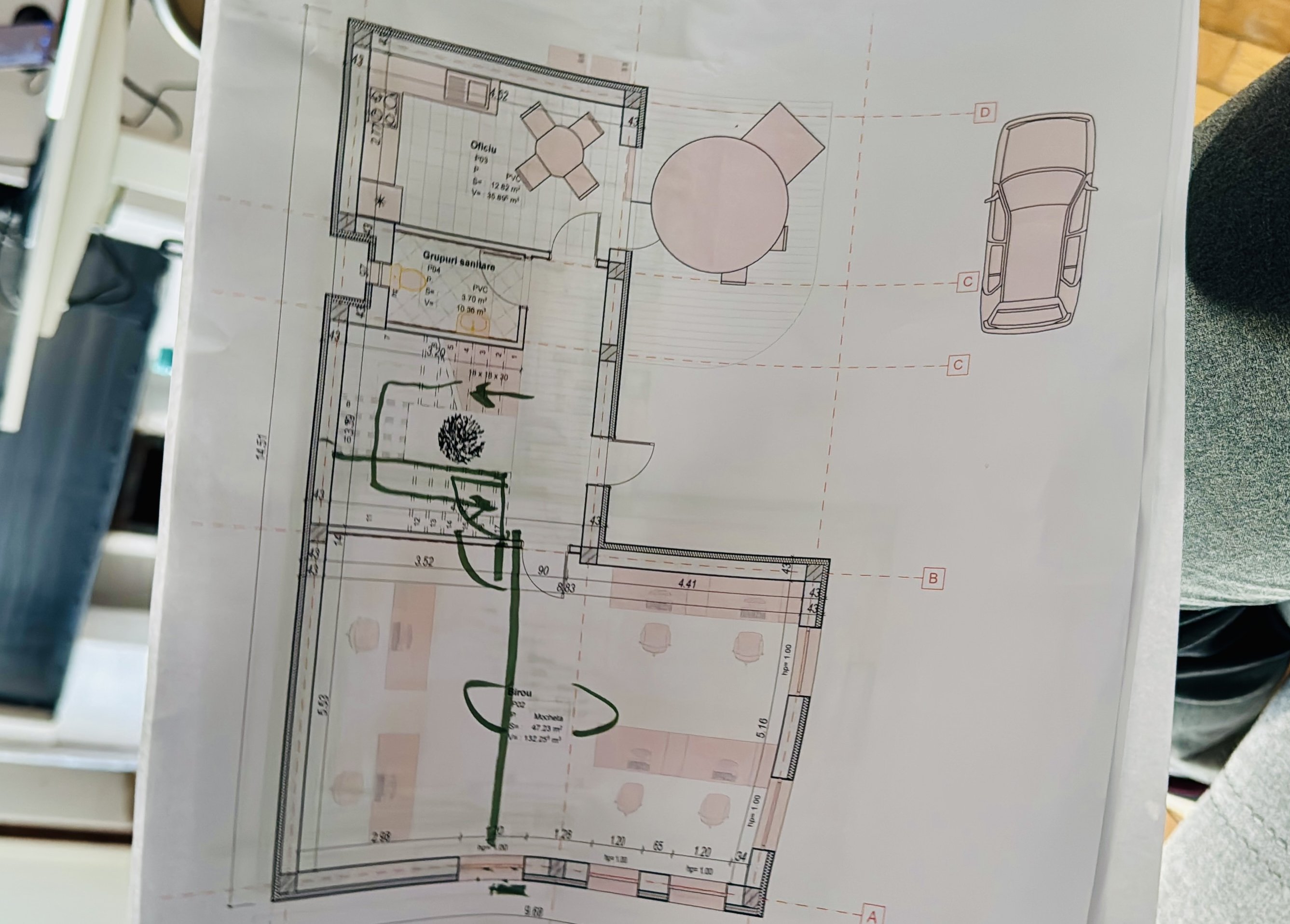 First architectural sketches by Robi and Project A